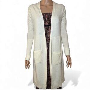 Banana Republic Extra Fine Merino Wool Cashmere Cardigan Duster Sweater XS